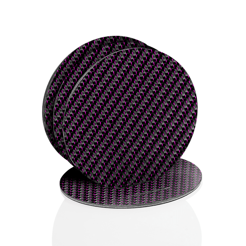 Lace Carbon Fiber Coaster Set