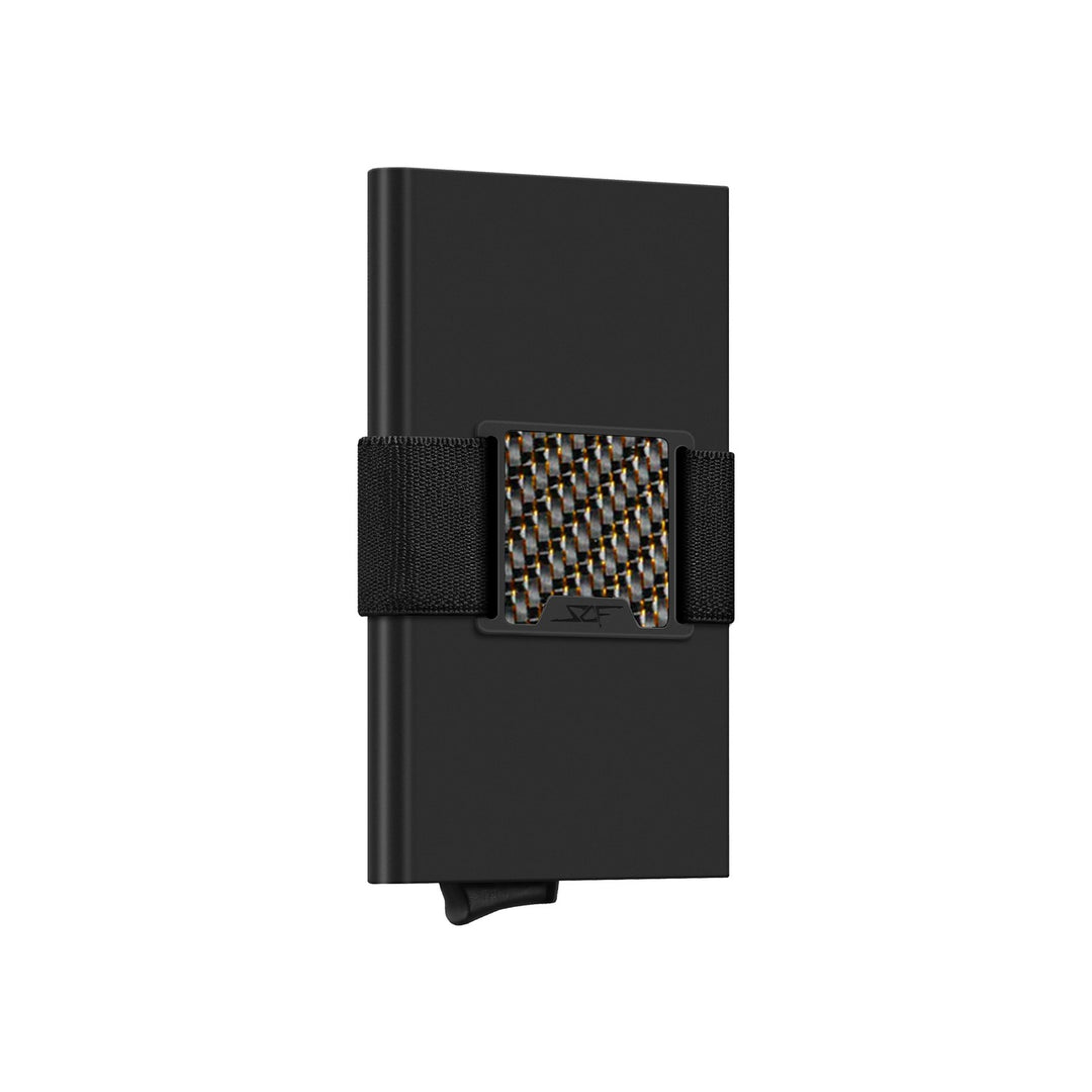 Carbon Fiber Pop Up Wallet | CLASSIC Series - Gold Lace Carbon
