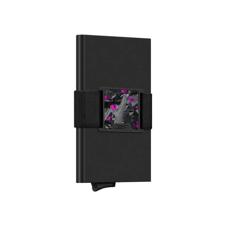 Carbon Fiber Pop Up Wallet | CLASSIC Series - Purple Flake Forged Chunk