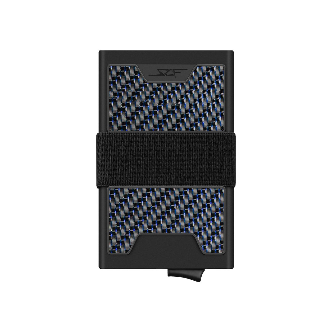 Pro Carbon Fiber Pop-Up Wallet - Blue Lace Carbon