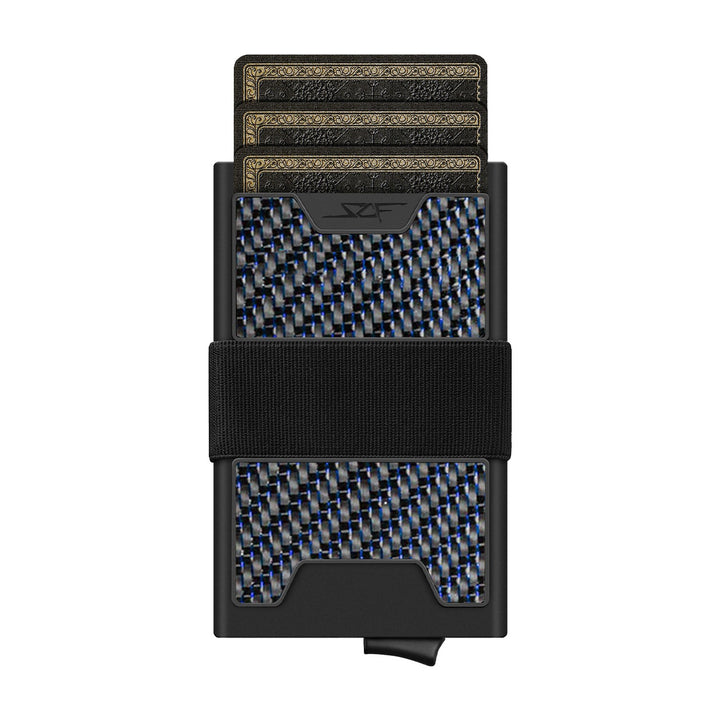 Pro Carbon Fiber Pop-Up Wallet - Blue Lace Carbon