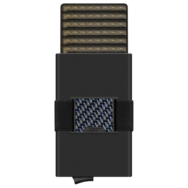 Pro Carbon Fiber Pop-Up Wallet - Blue Lace Carbon