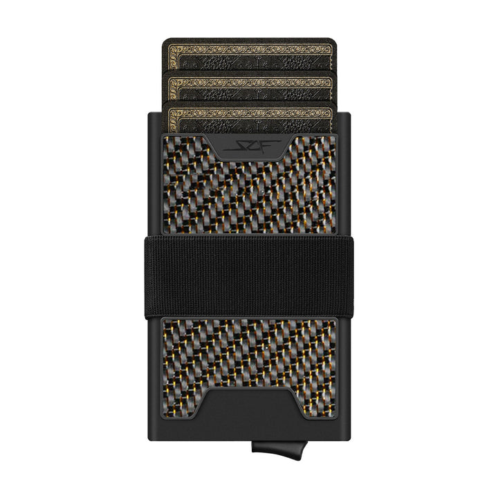 Pro Carbon Fiber Pop-Up Wallet - Gold Lace Carbon