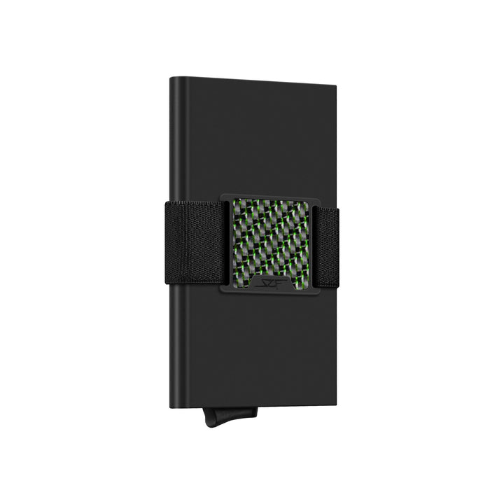 Pro Carbon Fiber Pop-Up Wallet - Green Lace Carbon