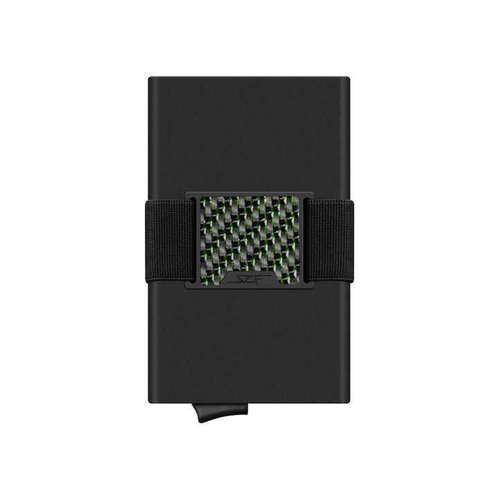 Pro Carbon Fiber Pop-Up Wallet - Green Lace Carbon