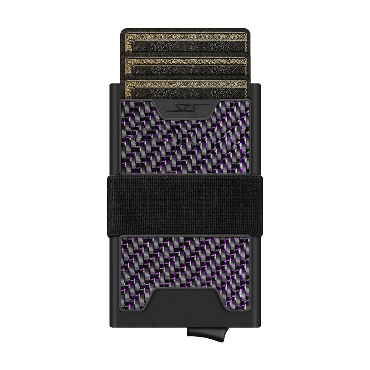 Pro Carbon Fiber Pop-Up Wallet - Purple Lace Carbon
