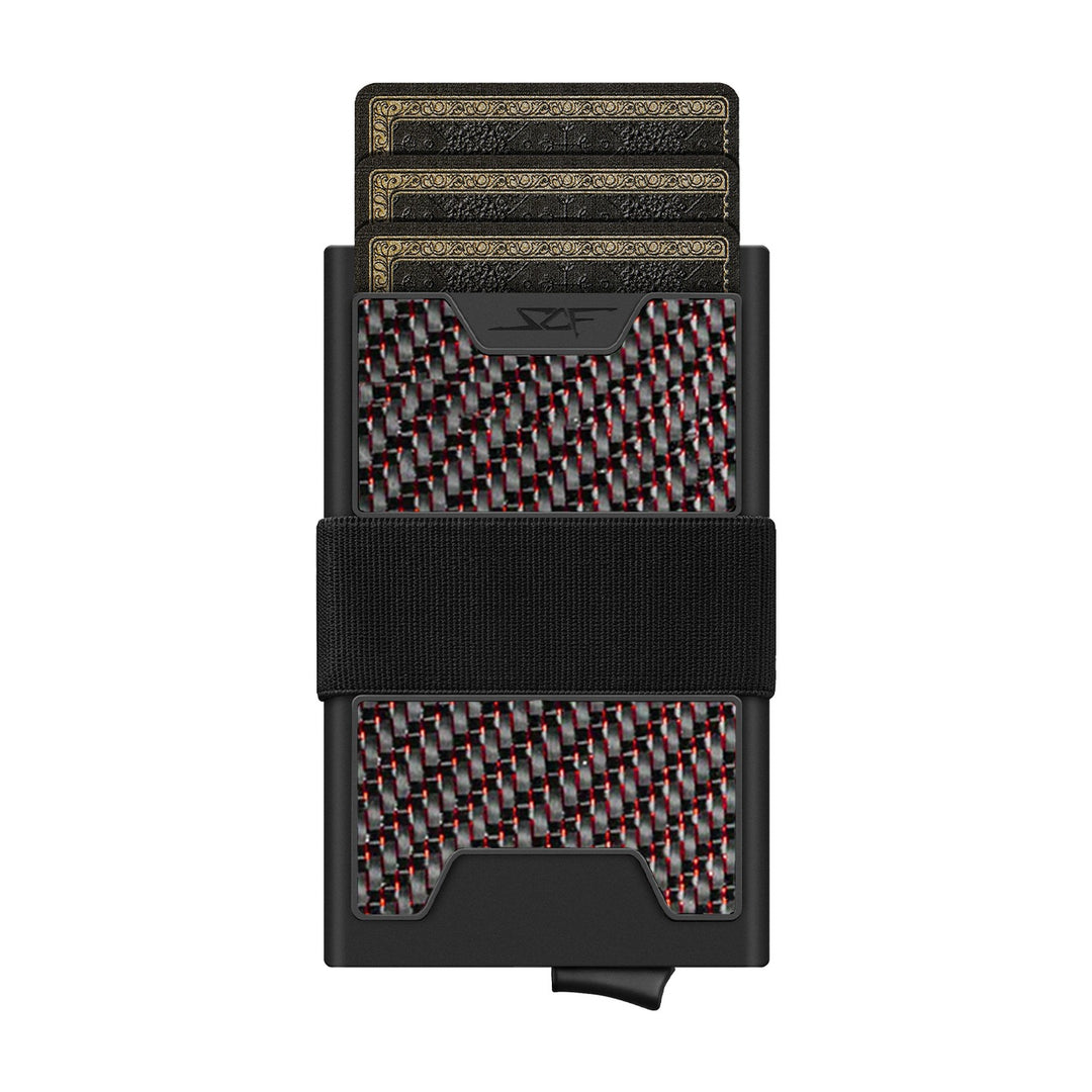 Pro Carbon Fiber Pop-Up Wallet - Red Lace Carbon