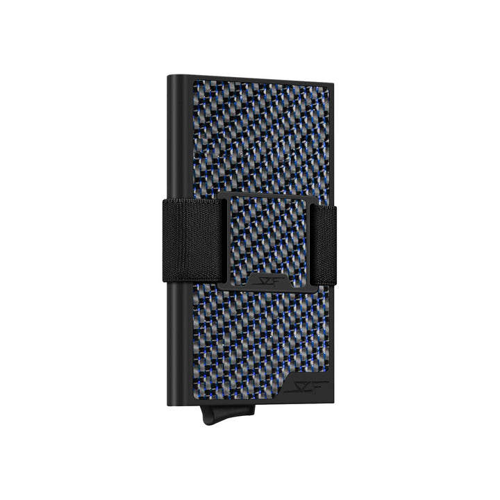 Carbon Fiber Pop Up Wallet | ULTRA Series - Blue Lace Carbon