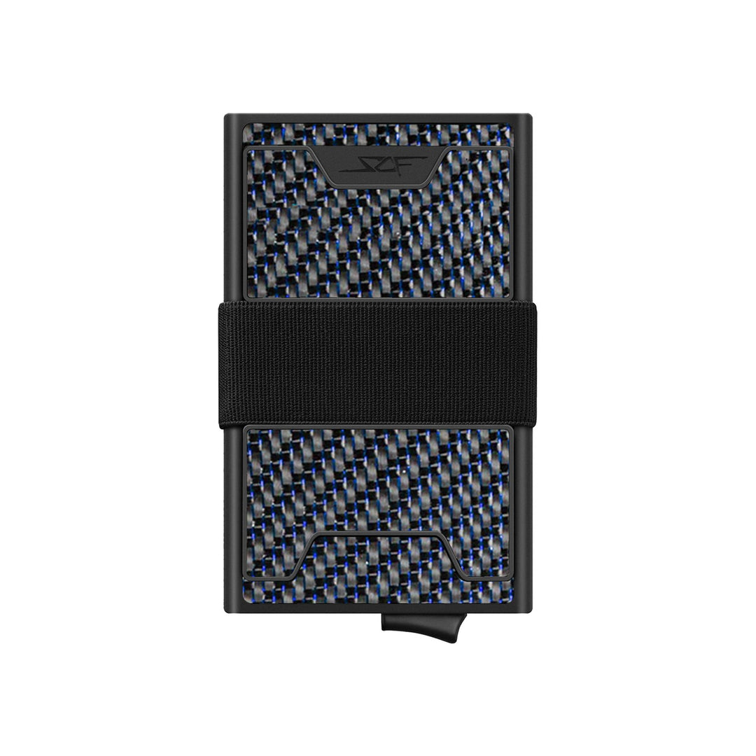 Carbon Fiber Pop Up Wallet | ULTRA Series - Blue Lace Carbon