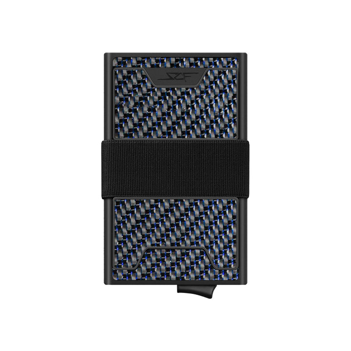 Carbon Fiber Pop Up Wallet | ULTRA Series - Blue Lace Carbon