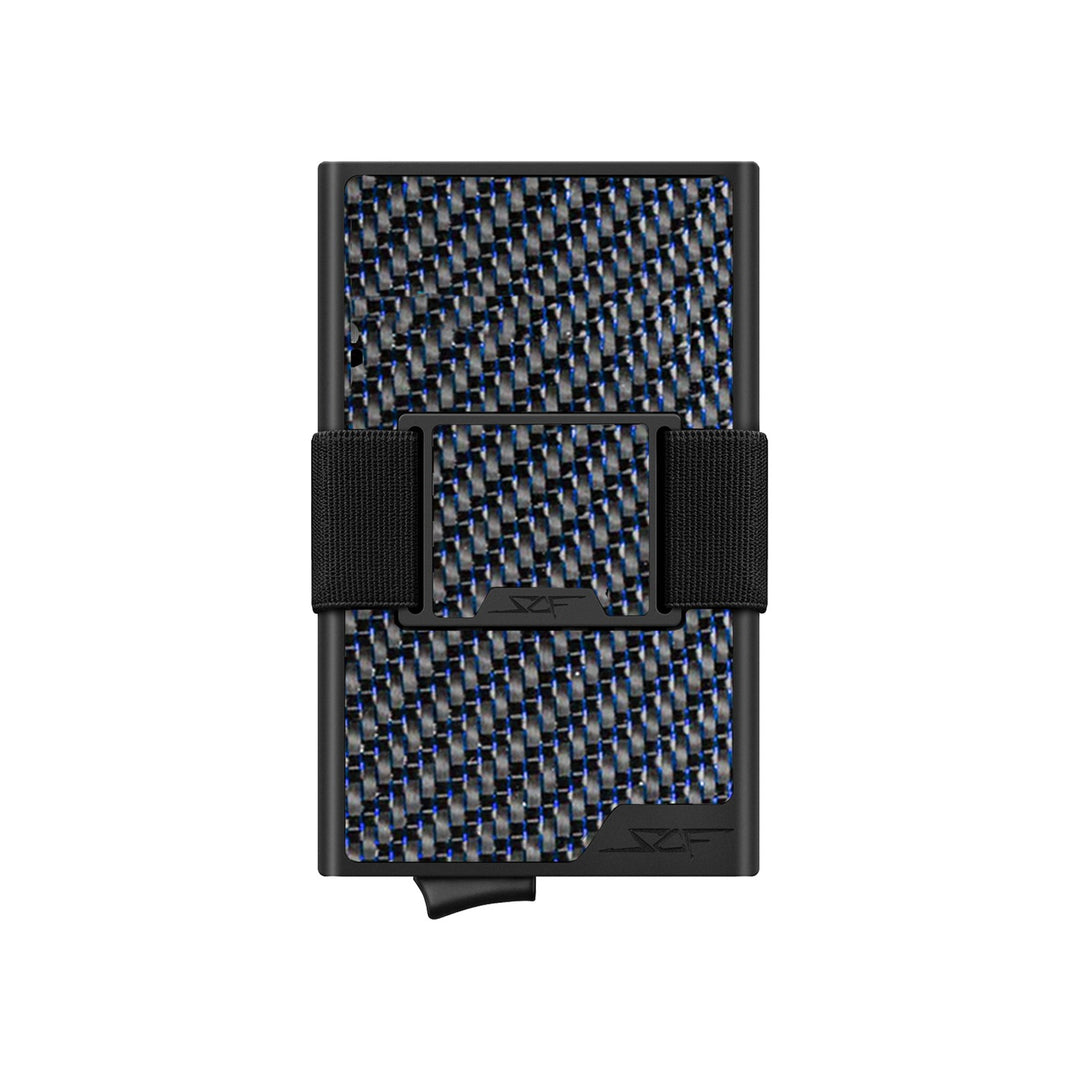 Carbon Fiber Pop Up Wallet | ULTRA Series - Blue Lace Carbon