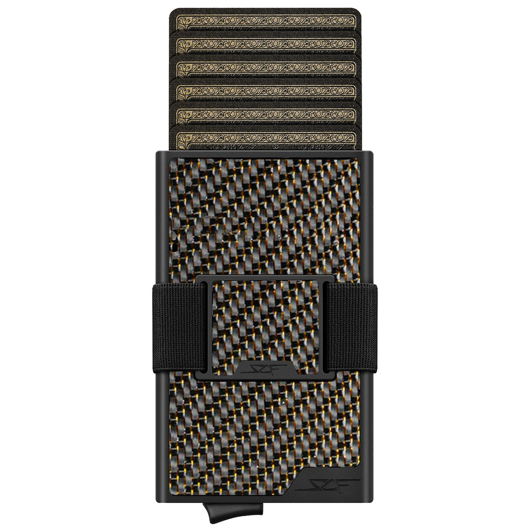 Carbon Fiber Pop Up Wallet | ULTRA Series - Gold Lace Carbon