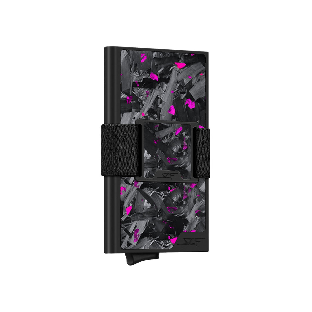 Carbon Fiber Pop Up Wallet | ULTRA Series - Purple Flake Forged Chunk