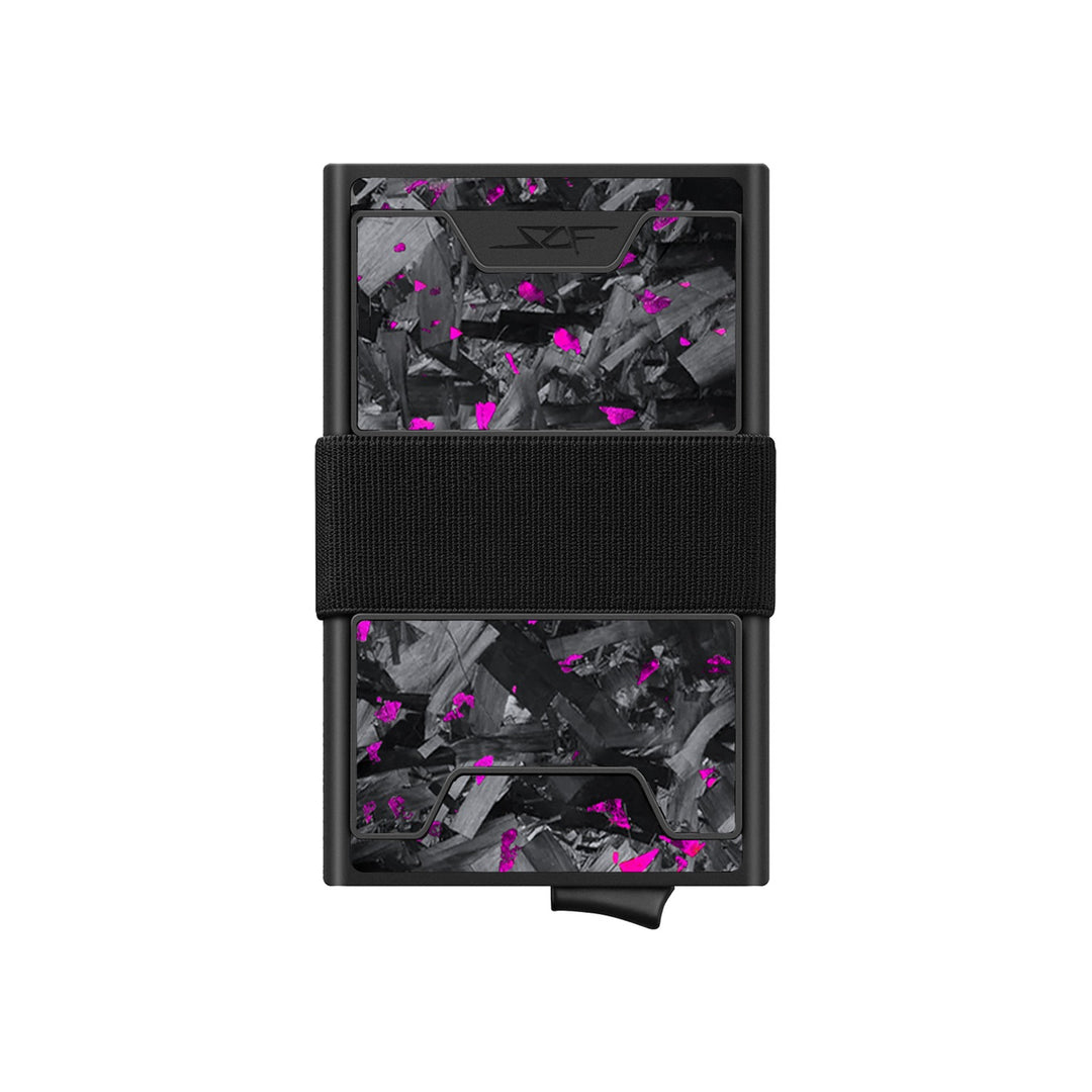 Carbon Fiber Pop Up Wallet | ULTRA Series - Purple Flake Forged Chunk