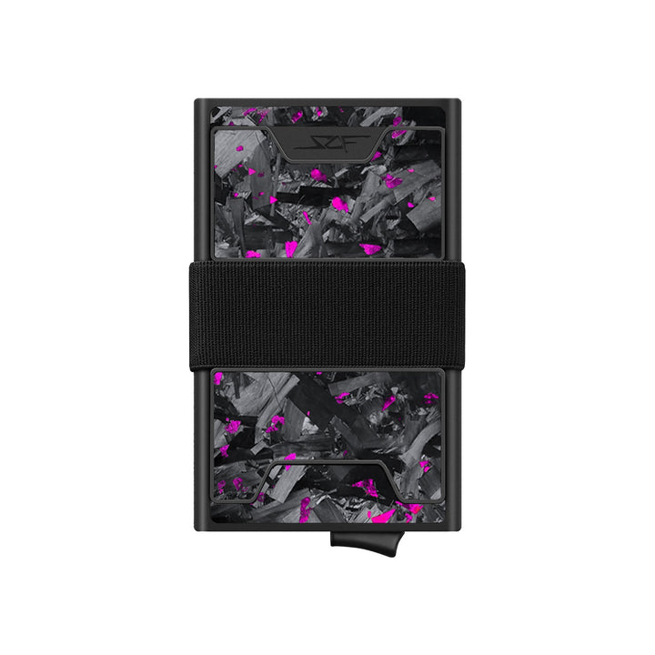 Carbon Fiber Pop Up Wallet | ULTRA Series - Purple Flake Forged Chunk