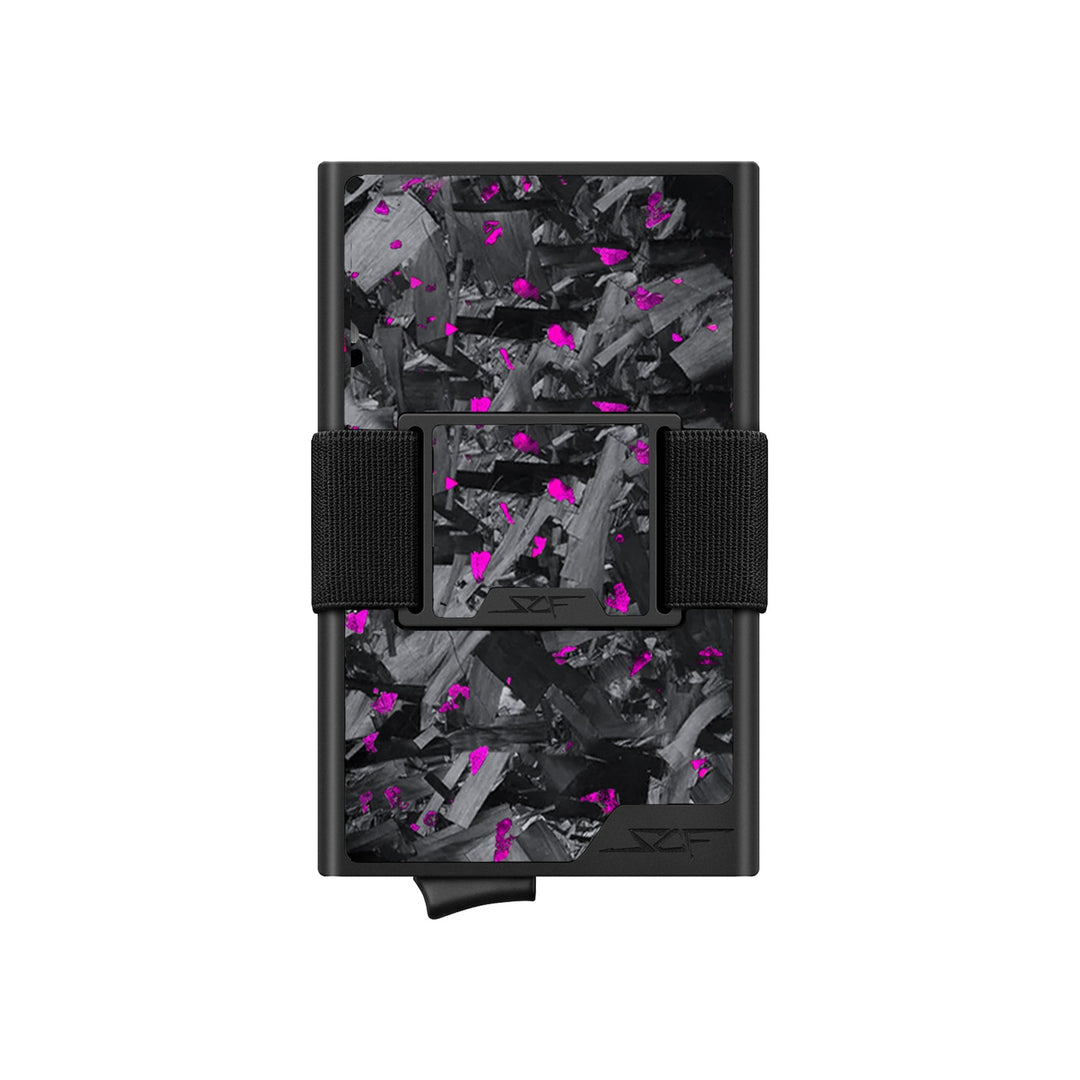 Carbon Fiber Pop Up Wallet | ULTRA Series - Purple Flake Forged Chunk