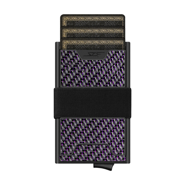 Carbon Fiber Pop Up Wallet | ULTRA Series - Purple Lace Carbon