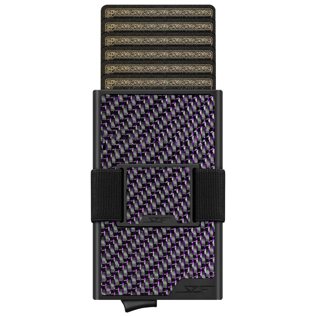 Carbon Fiber Pop Up Wallet | ULTRA Series - Purple Lace Carbon