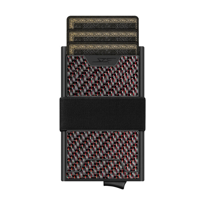 Carbon Fiber Pop Up Wallet | ULTRA Series - Red Lace Carbon