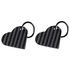 Real Carbon Fiber Heart Shaped Keychain (2 Pack)