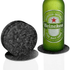 Real Forged Carbon Fiber Coaster Set