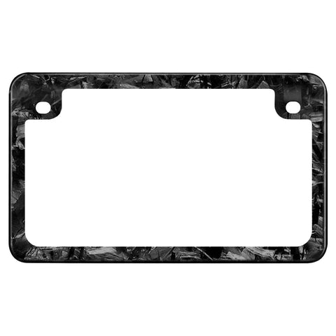 Real Forged Carbon Fiber Motorcycle License Plate Frame
