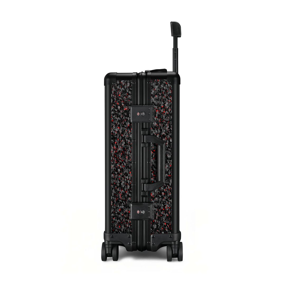 Red Flake Forged Carbon Fiber Carry-On Luggage | Classic Series