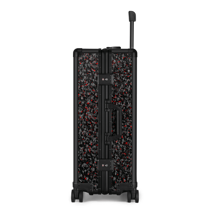 Red Flake Forged Carbon Fiber Check-In Luggage | Classic Series