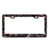 Red Flake Real Forged Carbon Fiber License Plate Frame