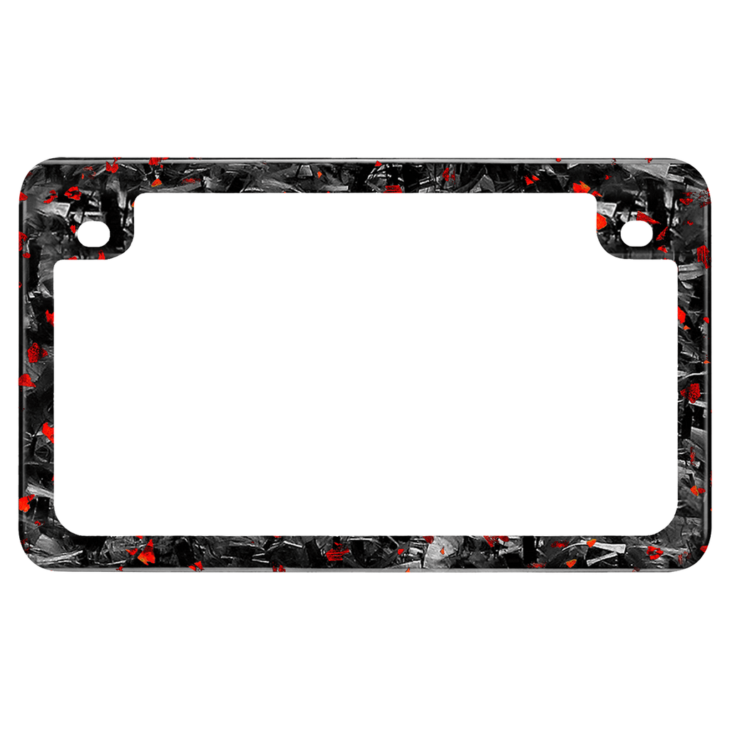 Flake Forged Motorcycle License Plate Frame