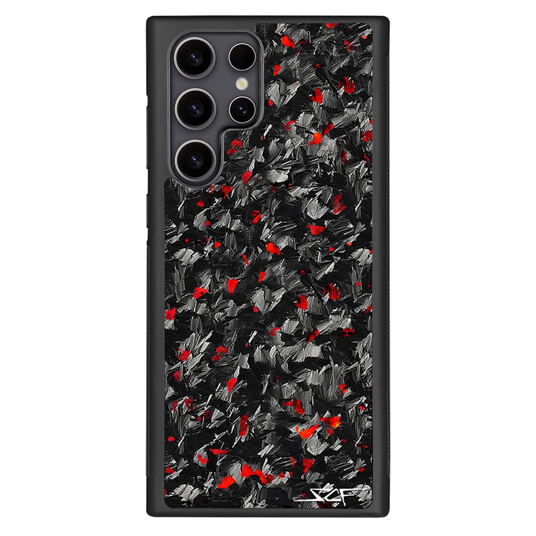 Classic Series Flake Forged Carbon Fiber Case, Red Flake Forged / S22 Plus Classic Series Flake Forged Carbon Fiber Case, Red Flake Forged / S22 Plus