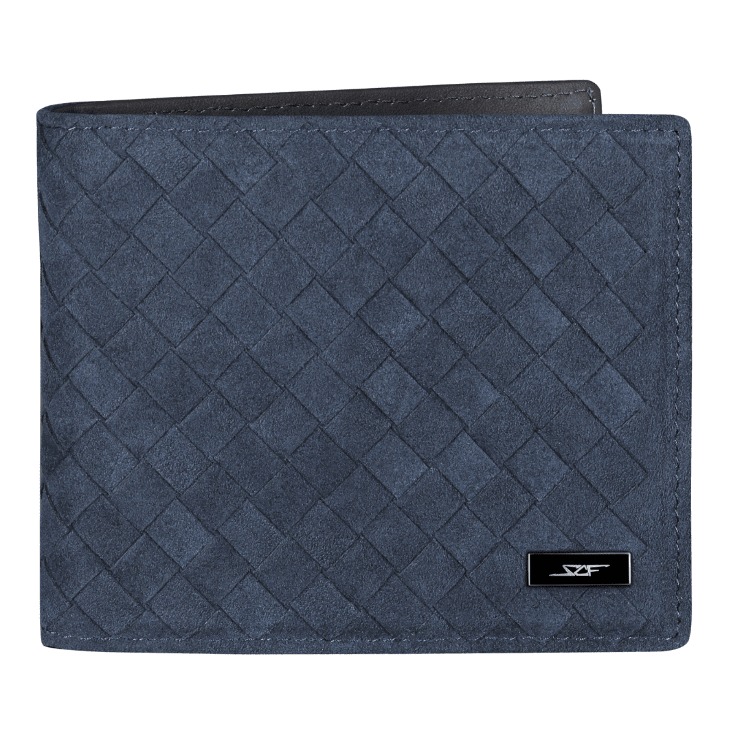 Weaved Alcantara Bi-Fold Wallet