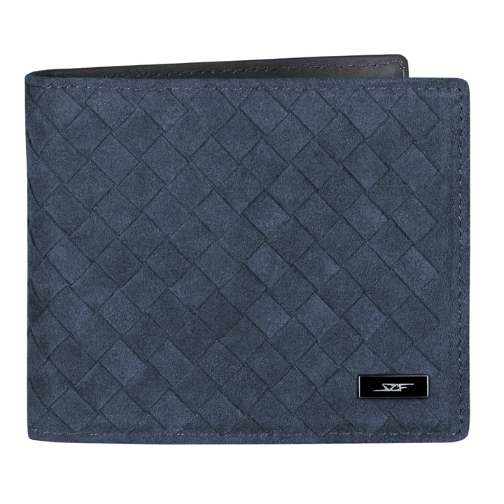 Weaved Alcantara Bi-Fold Wallet