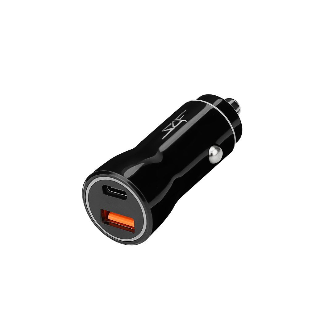 36W Fast Charging PD Dual Car Charger Simply Carbon Fiber