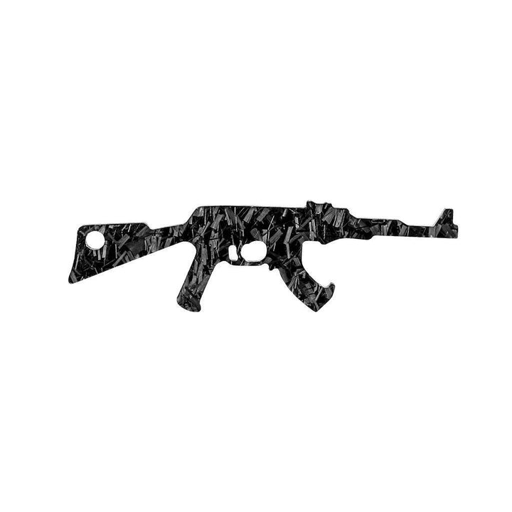 Forged Carbon Fiber AK-47 Shaped Keychain & Bottle Opener [Limited Edition]