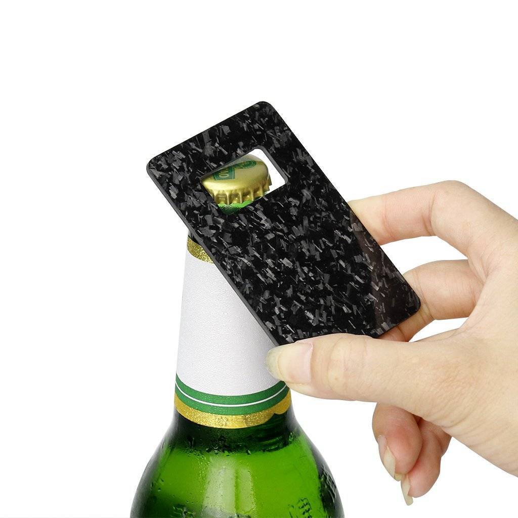 Forged Carbon Fiber Credit Card Size Bottle Opener [Limited Edition]