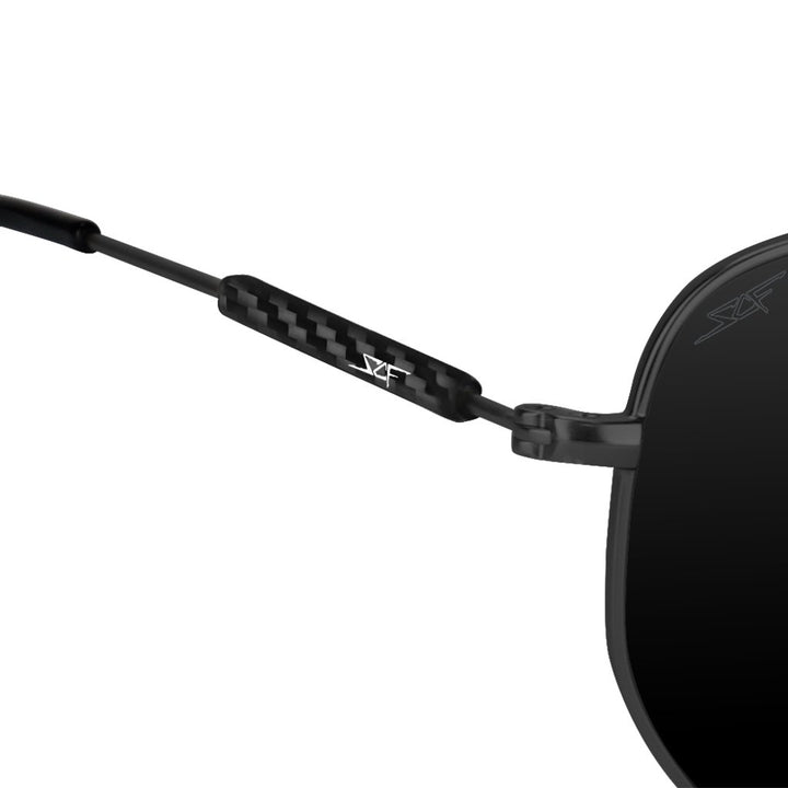 ●GEO● Real Carbon Fiber Sunglasses (Polarized Lens | Carbon Fiber Temples | Black)