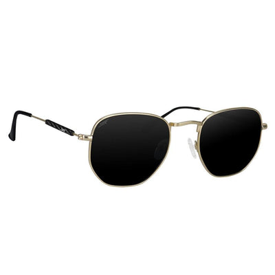 ●GEO● Real Carbon Fiber Sunglasses (Polarized Lens | Carbon Fiber Temples | Gold)