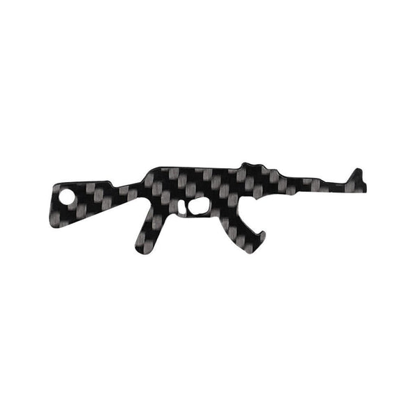 Real Carbon Fiber AK-47 Shaped Keychain & Bottle Opener – Simply