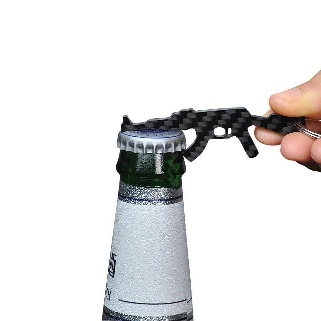 Real Carbon Fiber AK-47 Shaped Keychain & Bottle Opener – Simply