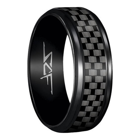 ●SLATE● Real Carbon Fiber Ring (BLACK)